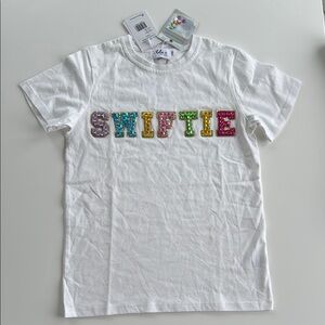 Lola + The Boys NWT “Crystal Swiftie” rhinestone cotton t-SHIRT, size 12